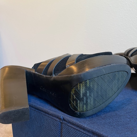 Calvin Klein black size 9 block heels - Picture 6 of 8